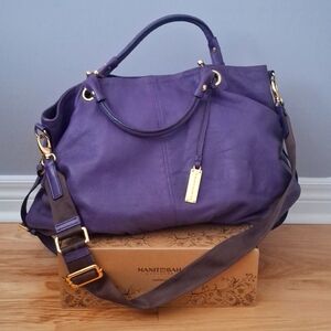 Rabeanco purple oversized leather bag